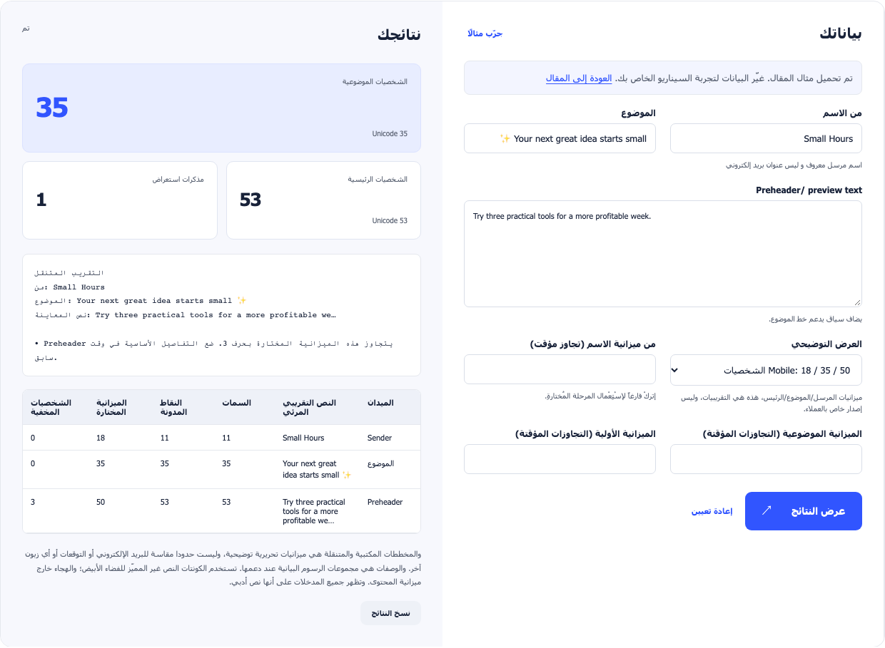 استعراض أولي للمواضيع والرئيسية يبين الميزانيات المتحركة التوضيحية والنص المقطع.